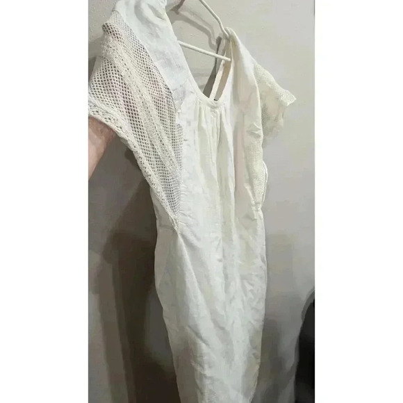 Woman's cream linen blend wagon look style dress size XL - Picture 3 of 8